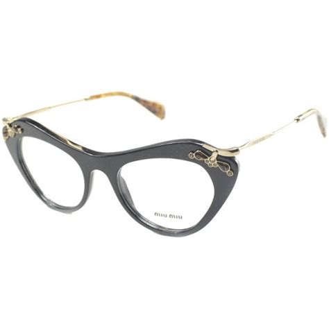 miu miu 51mm cat eye optical frames|Miu Miu VMU03U Cat Eye Glasses .